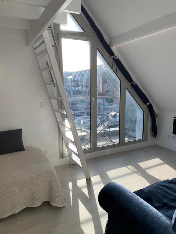 Blue Bay Studio Terrasse Deauville Bagian luar foto